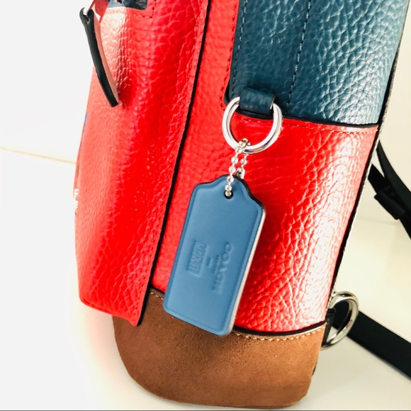 Coach Marvel West Sling Pack Spider-man Backpack - Picture 6 of 11